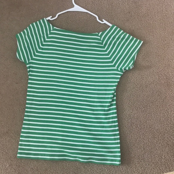 Green and White striped shirt - Picture 2 of 2